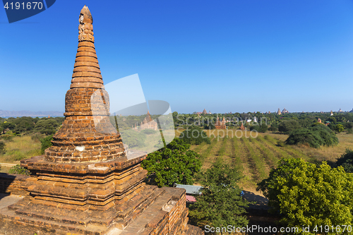 Image of Bagan buddha tower at day