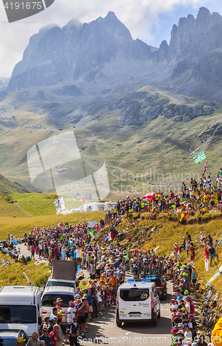 Image of The Peloton in Mountains - Tour de France 2016