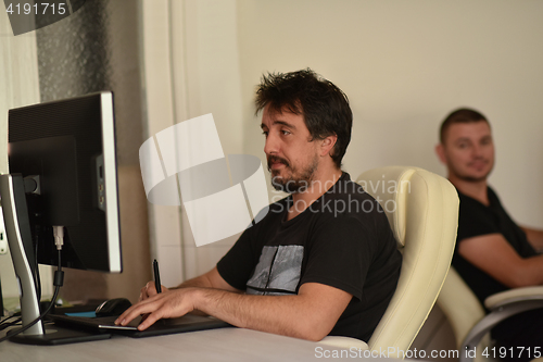 Image of graphic designer in the office