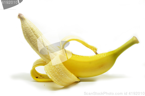 Image of Peeled yellow banana