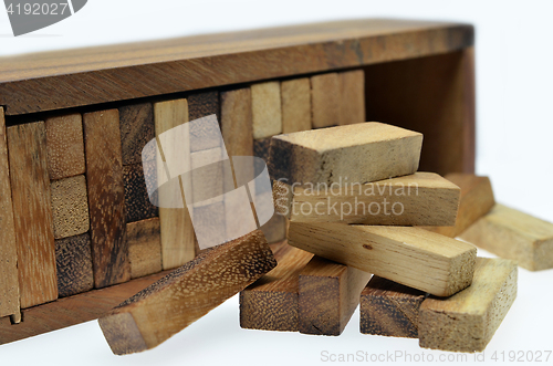 Image of Blocks wood Jenga game