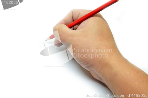 Image of Hand writing isolated