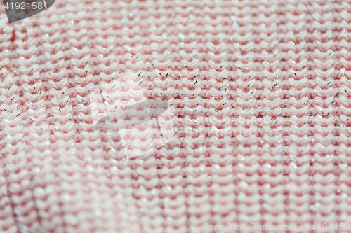 Image of close up of knitted item