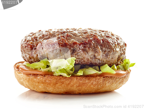 Image of half of burger