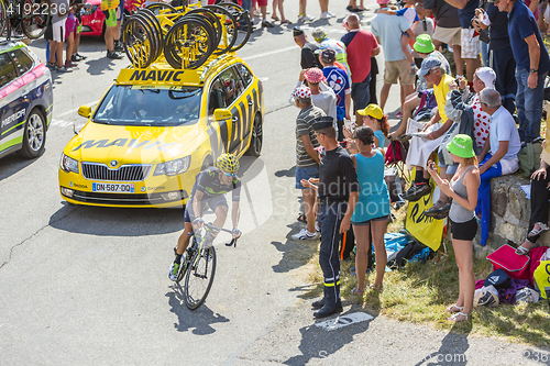 Image of The Cyclist Jonathan Castroviejo Nicolas on Col du Glandon - Tou