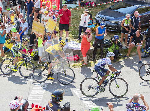 Image of Group of Favorites on Col du Glandon - Tour de France 2015