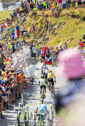 Image of Group of Favorites on Col du Glandon - Tour de France 2015