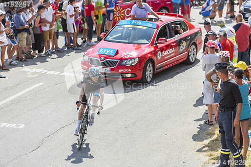 Image of The Cyclist Wout Poels on Col du Glandon - Tour de France 2015