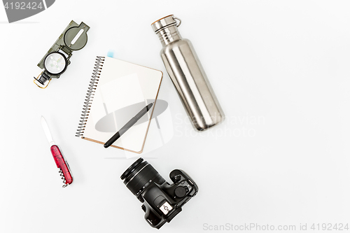 Image of Still life of casual man. Modern male accessories