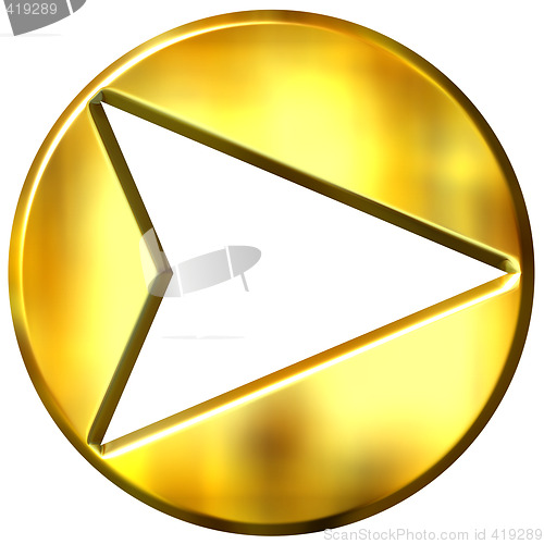 Image of 3D Golden Framed Arrow