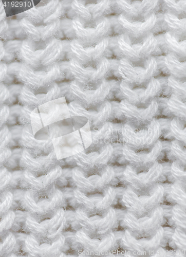 Image of close up of knitted item