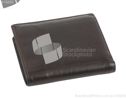 Image of Brown leather wallet