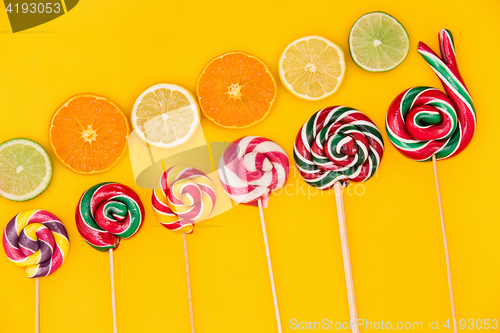 Image of The colorful candies background