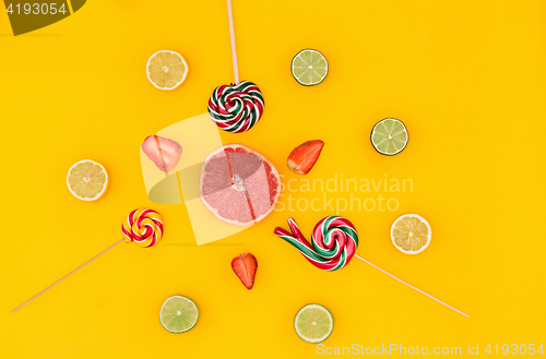 Image of The colorful candies background