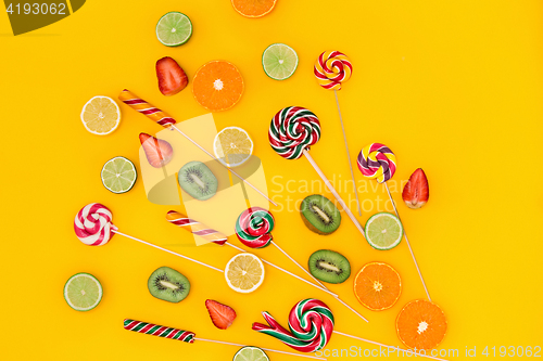 Image of The colorful candies background