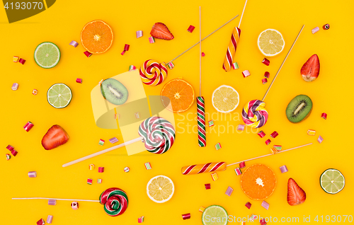 Image of The colorful candies background