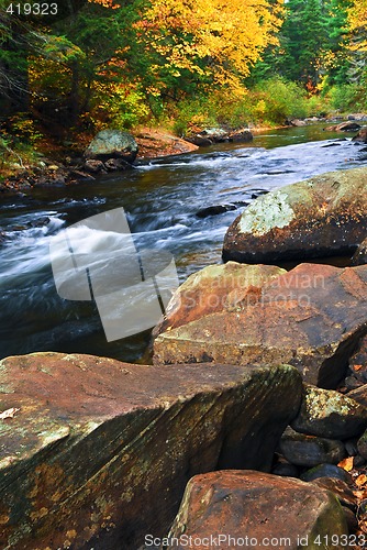 Image of Fall river landscape