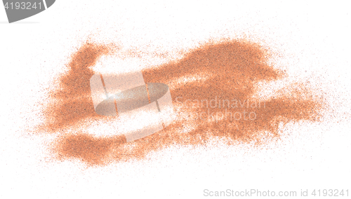 Image of sand on white