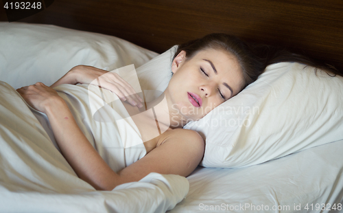 Image of sleeping woman