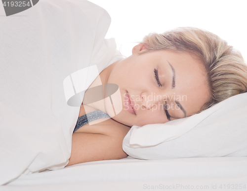 Image of sleeping woman