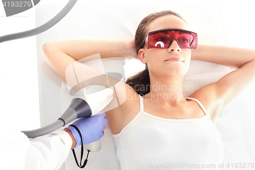 Image of Smooth skin under the arms. The treatment of laser hair removalLaser hair removal.