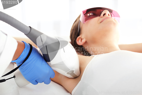 Image of Smooth skin under the arms. The treatment of laser hair removalLaser hair removal.