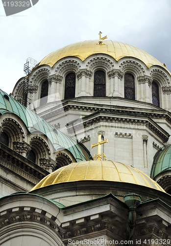 Image of Alexander Nevsky Cathedral in Sofia Bulgaria Europe gold dome de