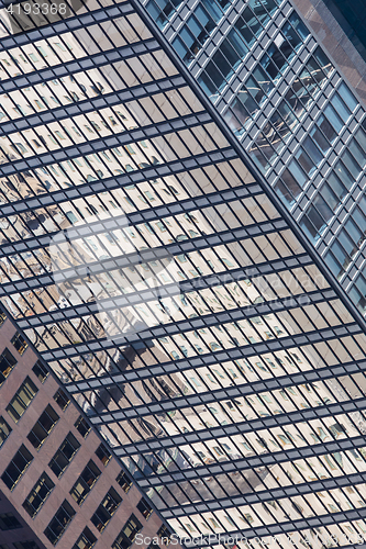 Image of Windows of a modern office building.