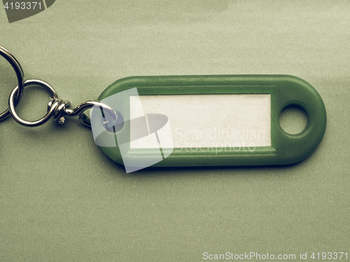 Image of Vintage looking Green keyring