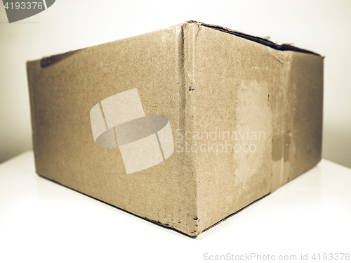 Image of Vintage looking Brown packet parcel