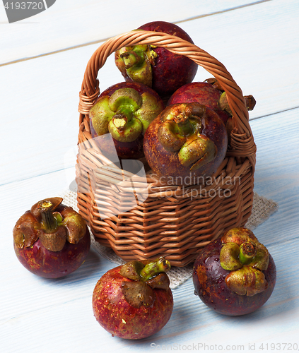 Image of Arrangement of Fresh Mangosteen