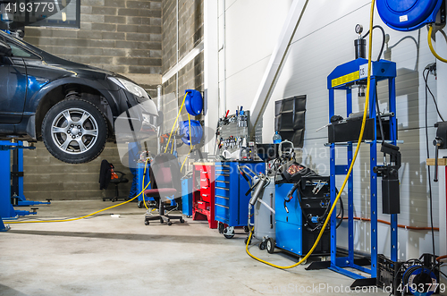 Image of Garage, workshop on repair and maintenance of vehicles