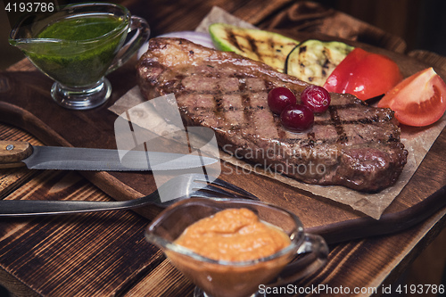 Image of grilled beef steak