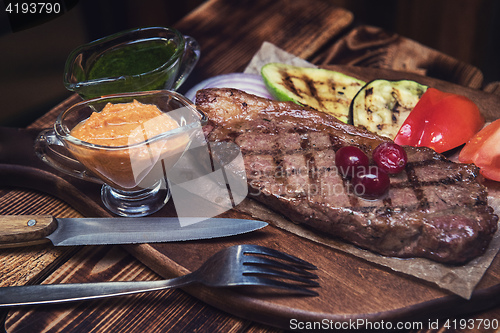 Image of grilled beef steak