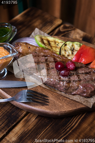 Image of grilled beef steak