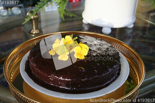 Image of Chocolate cake with ganache