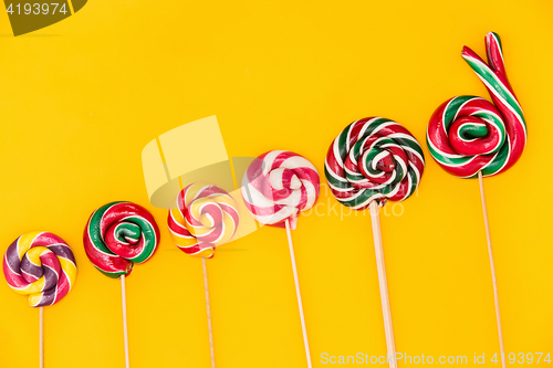 Image of The colorful candies background