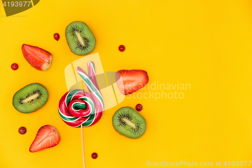 Image of The colorful candies background