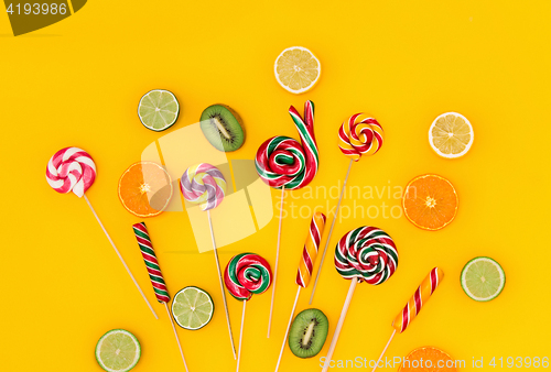 Image of The colorful candies background