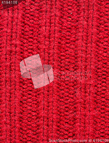 Image of close up of knitted item