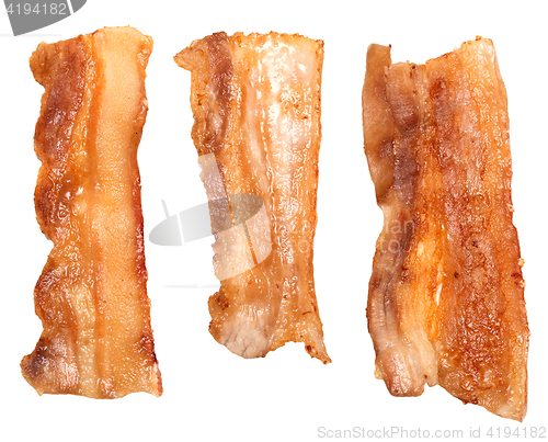 Image of bacon on white