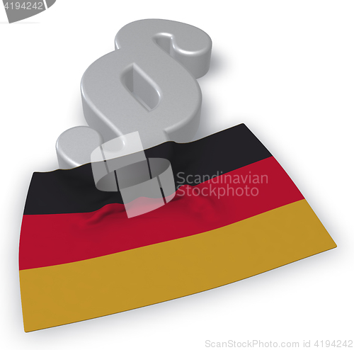 Image of german law - 3d rendering