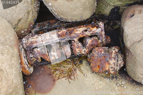 Image of Rusty engine block