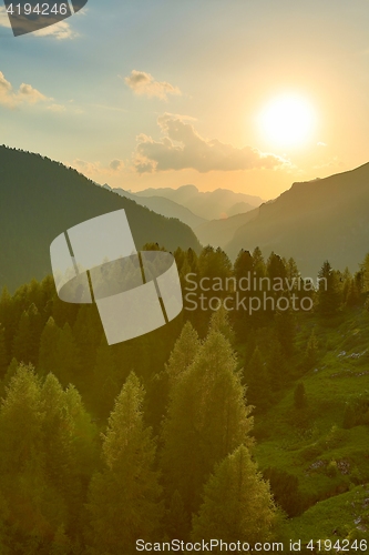 Image of Alpine Sunset Falre