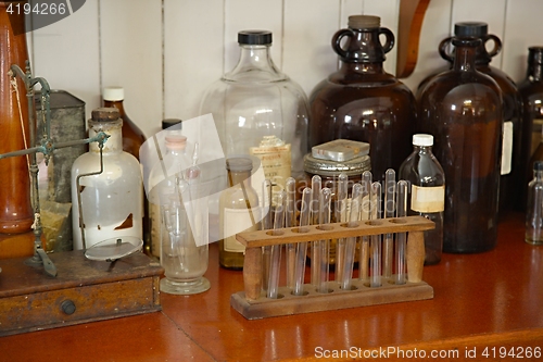 Image of Old pharmacy detail