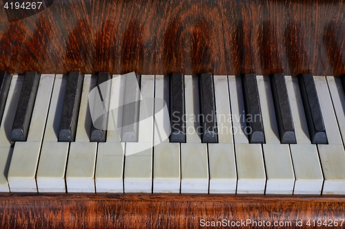 Image of Old Piano Closeup