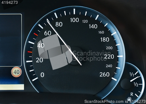 Image of Speedometer of a car