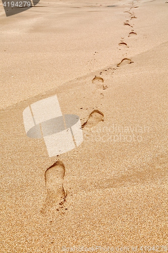 Image of Footsteps in Sand