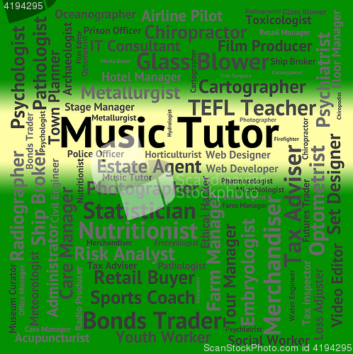 Image of Music Tutor Shows Sound Track And Audio