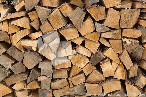 Image of Wooden stacks, firewood